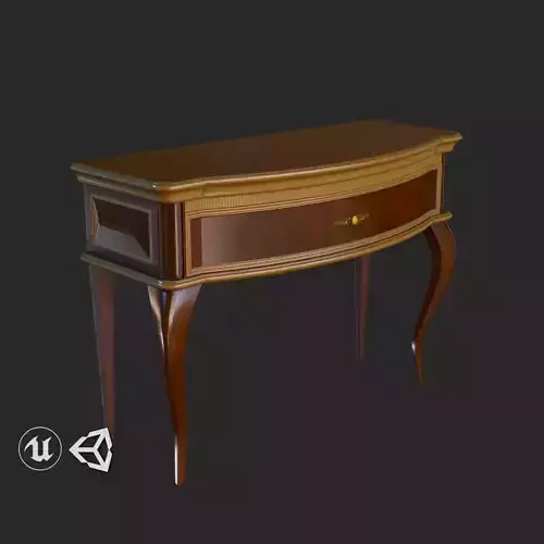 Vintage Furniture Commode Small PBR Game Ready