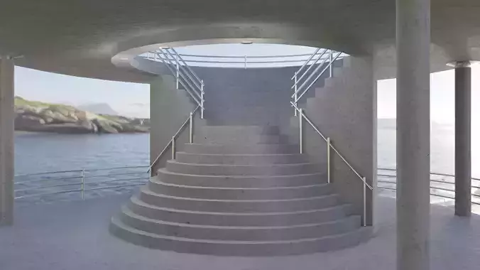 Stairway circular staircase