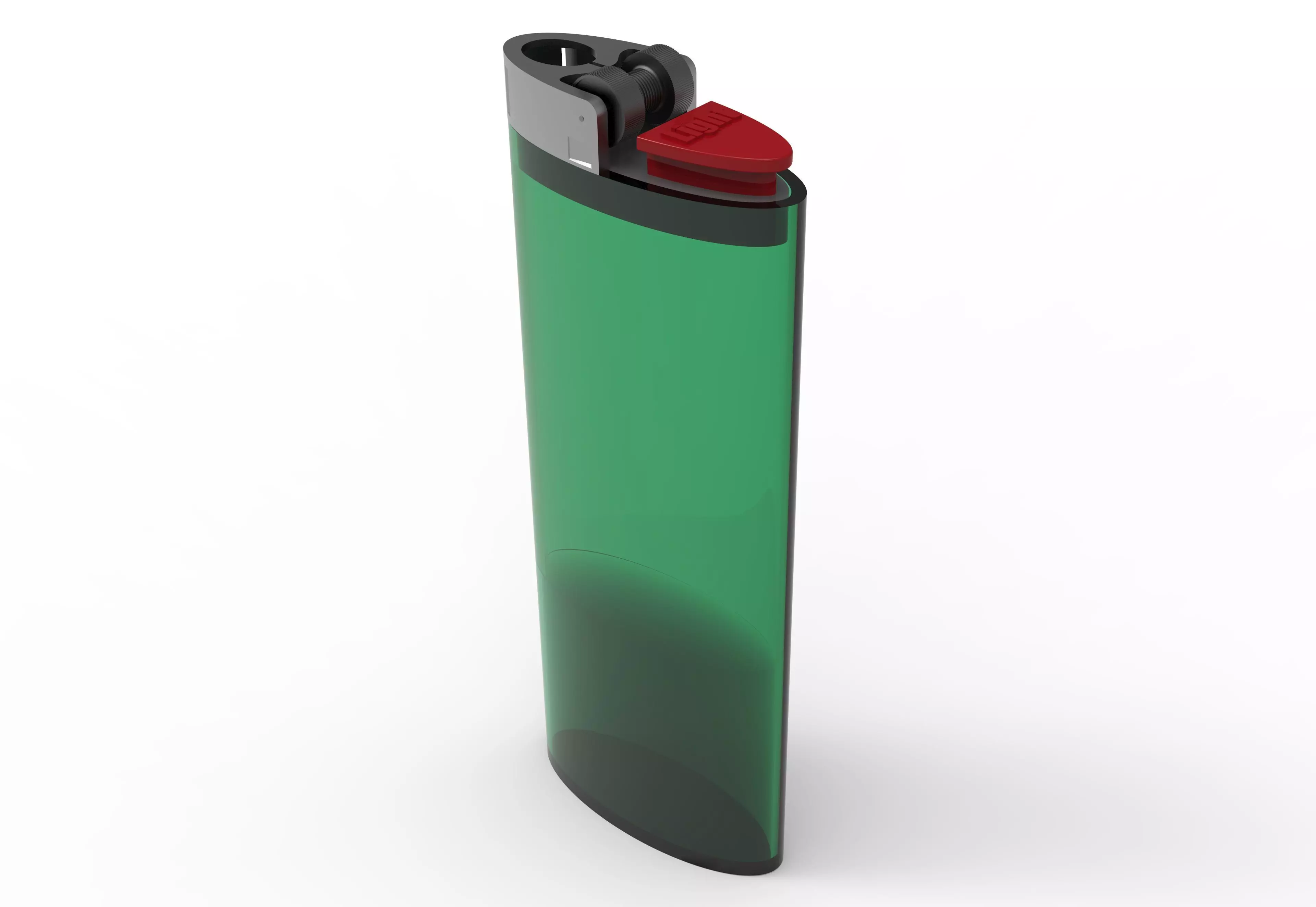 Simple Lighter 3D Model Free 3D print model