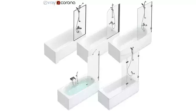 Bath Villeroy and Boch -Sanitana -Roca -Ideal and Cersanit set94