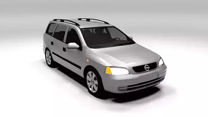 OPEL ASTRA G VARIANT LOWPOLY Low-poly 3D model