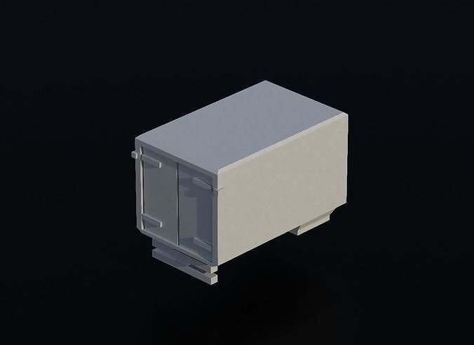 Hindcarriage 01 Low-poly 3D model
