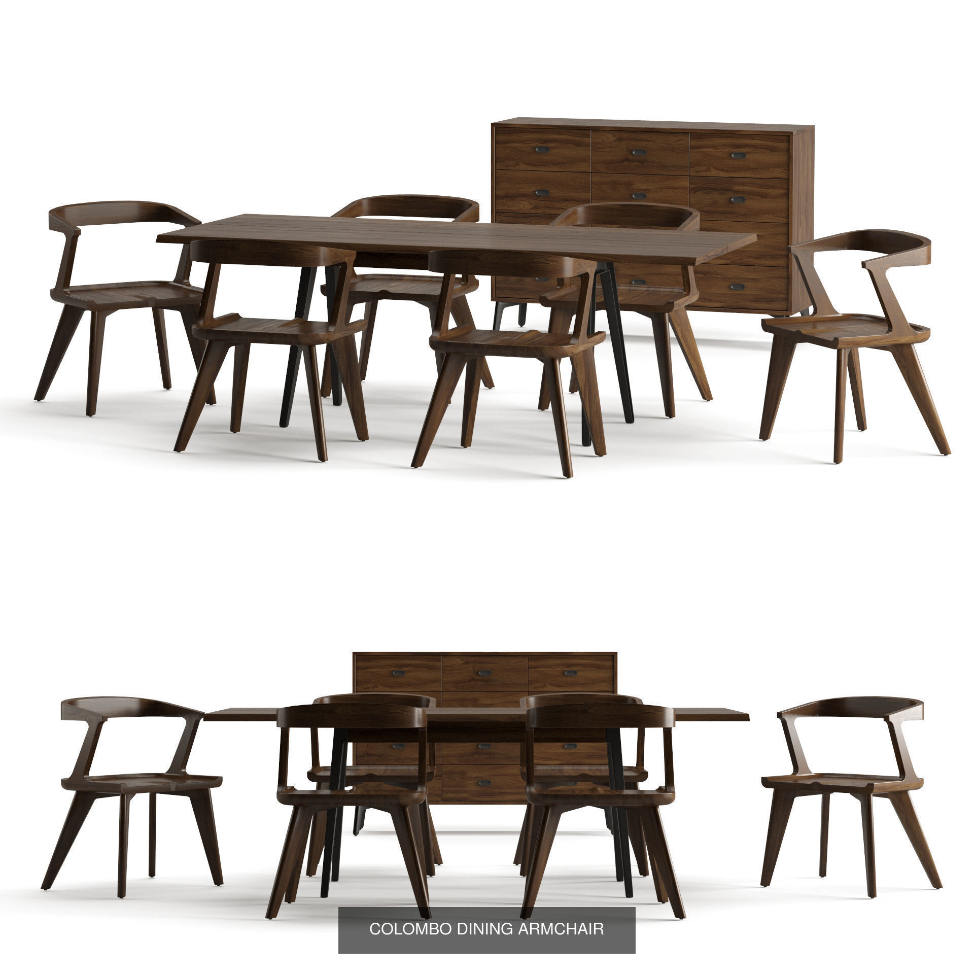 Furniture Sets 3D Model Collection_4