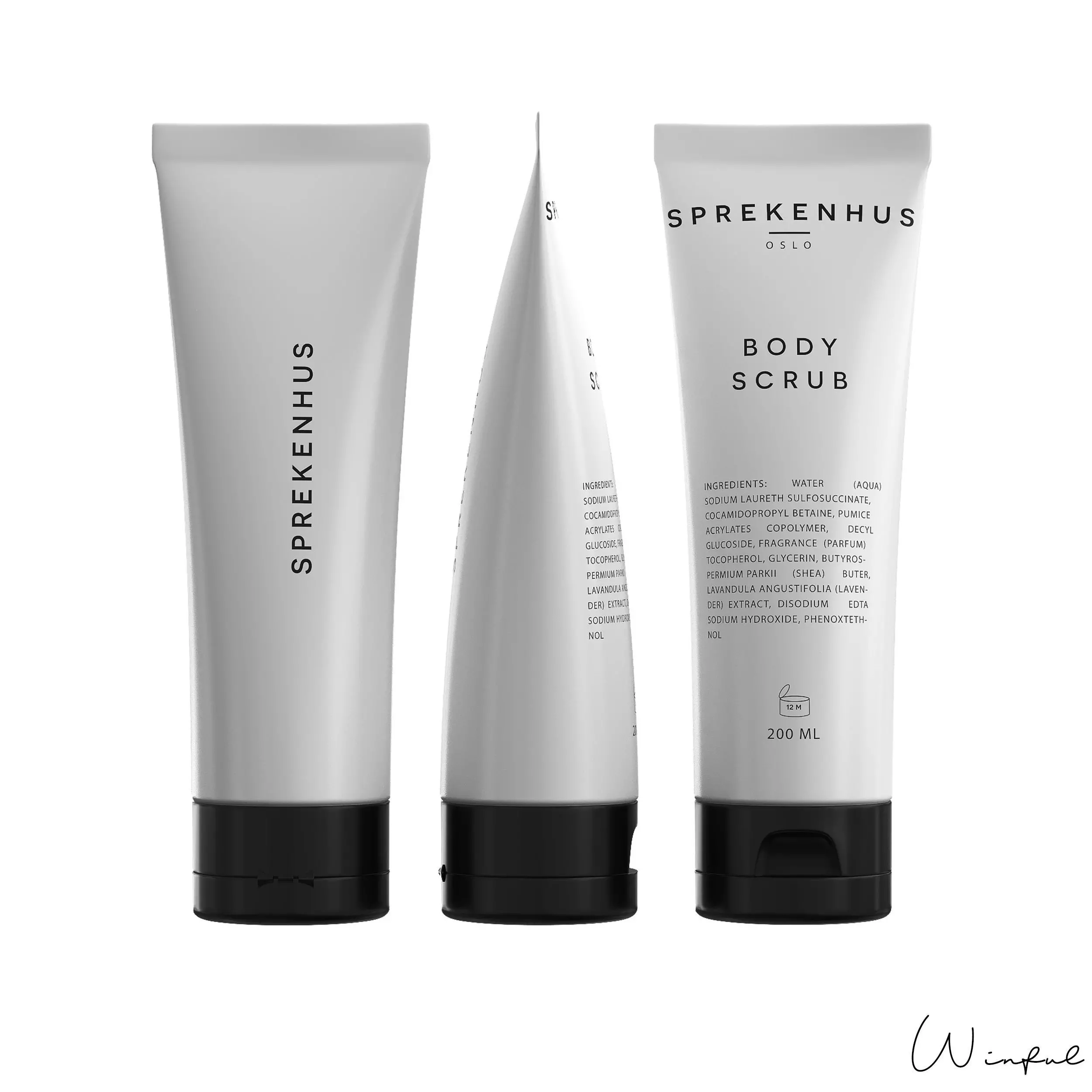 Sprekenhus Body Scrub Low-poly 3D model_0