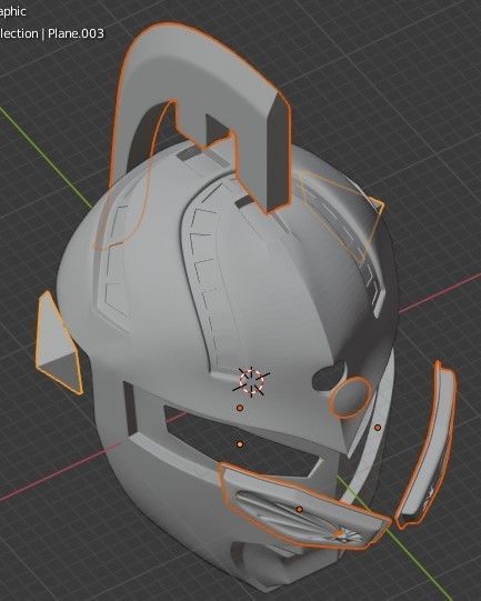 Ultraseven Ultraman Seven 3D printable helmet 3D print model_9