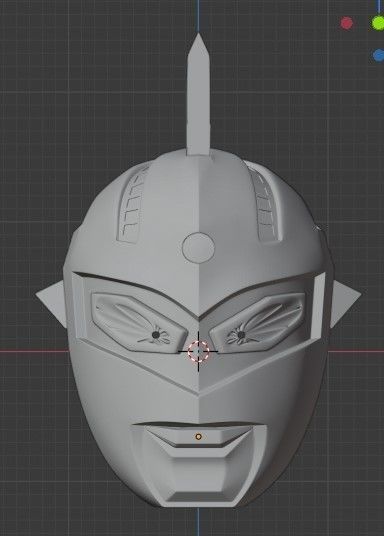 Ultraseven Ultraman Seven 3D printable helmet 3D print model_1