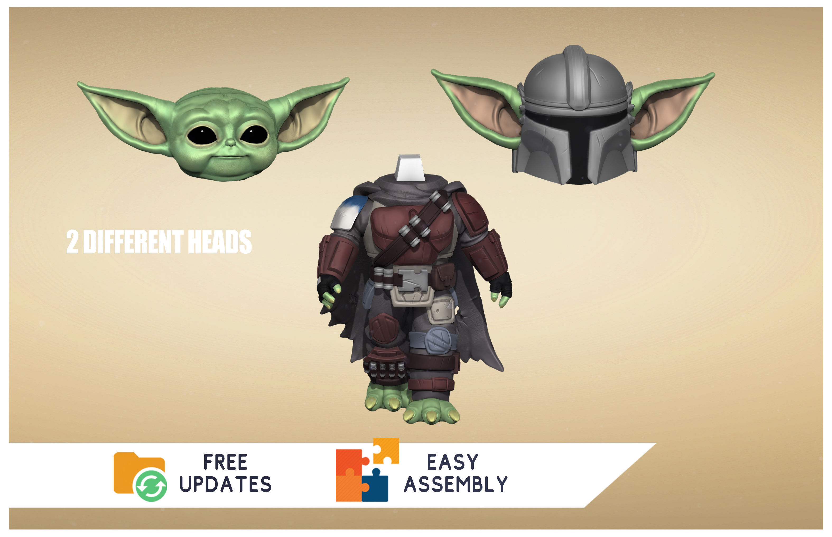 The Yodalorian Collection - Mandalorian - 3D Fan Art - _18