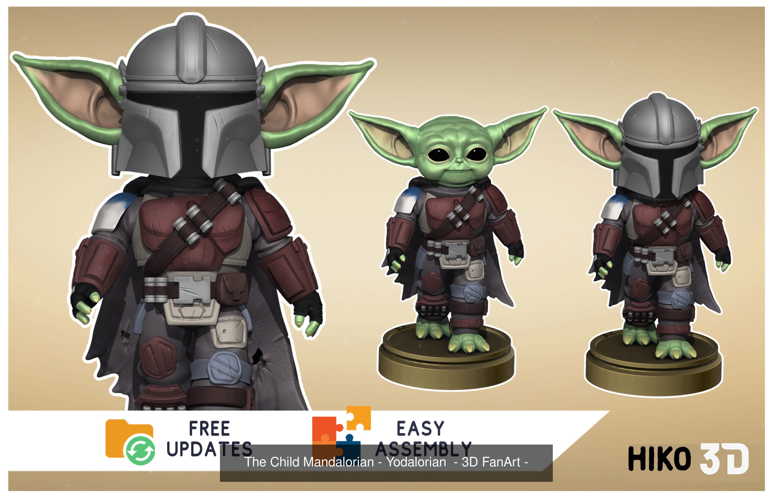 The Yodalorian Collection - Mandalorian - 3D Fan Art - _5