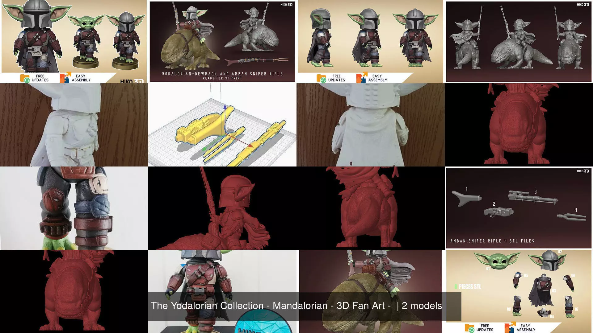 The Yodalorian Collection - Mandalorian - 3D Fan Art - _4