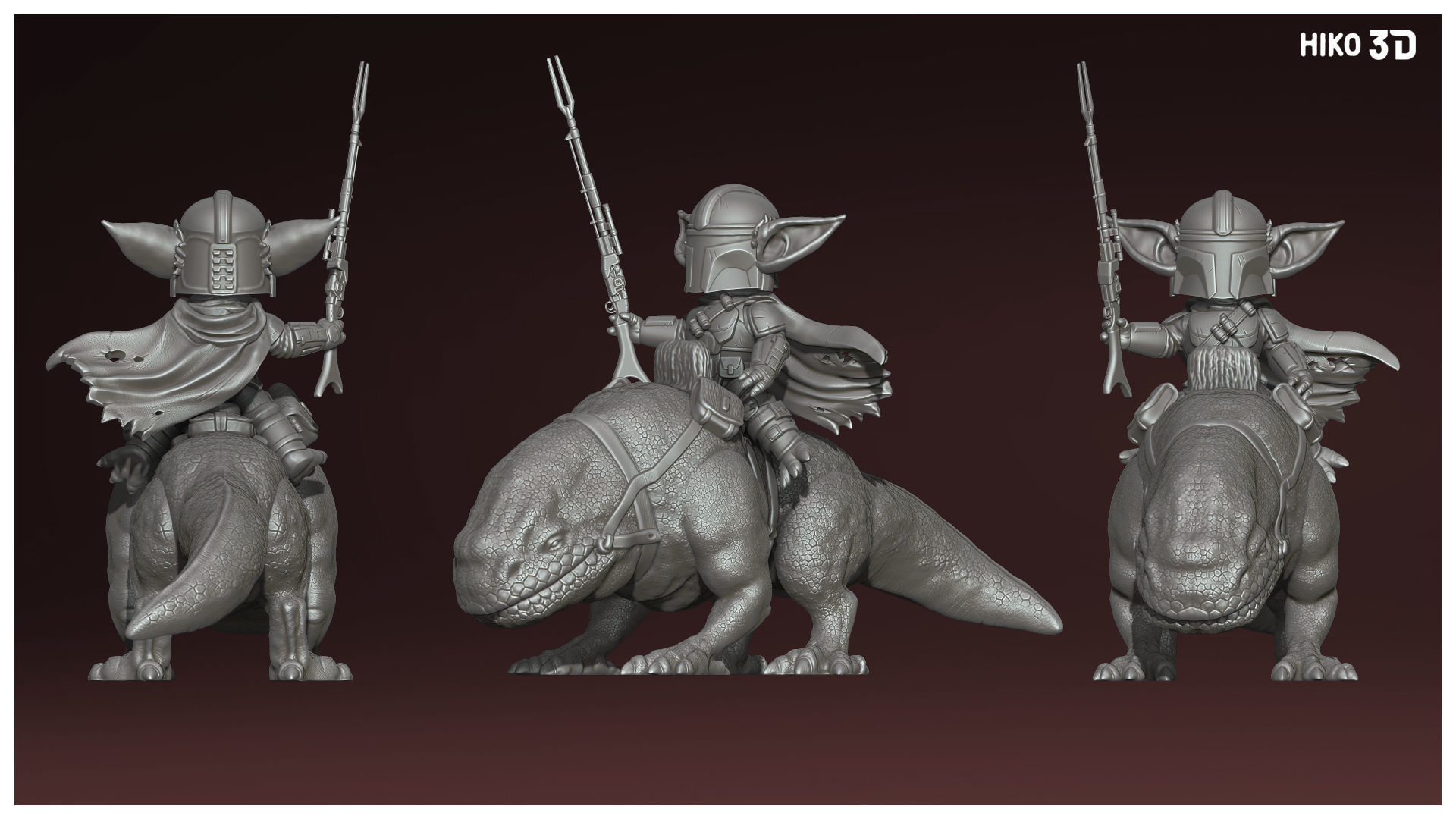 The Yodalorian Collection - Mandalorian - 3D Fan Art - _11