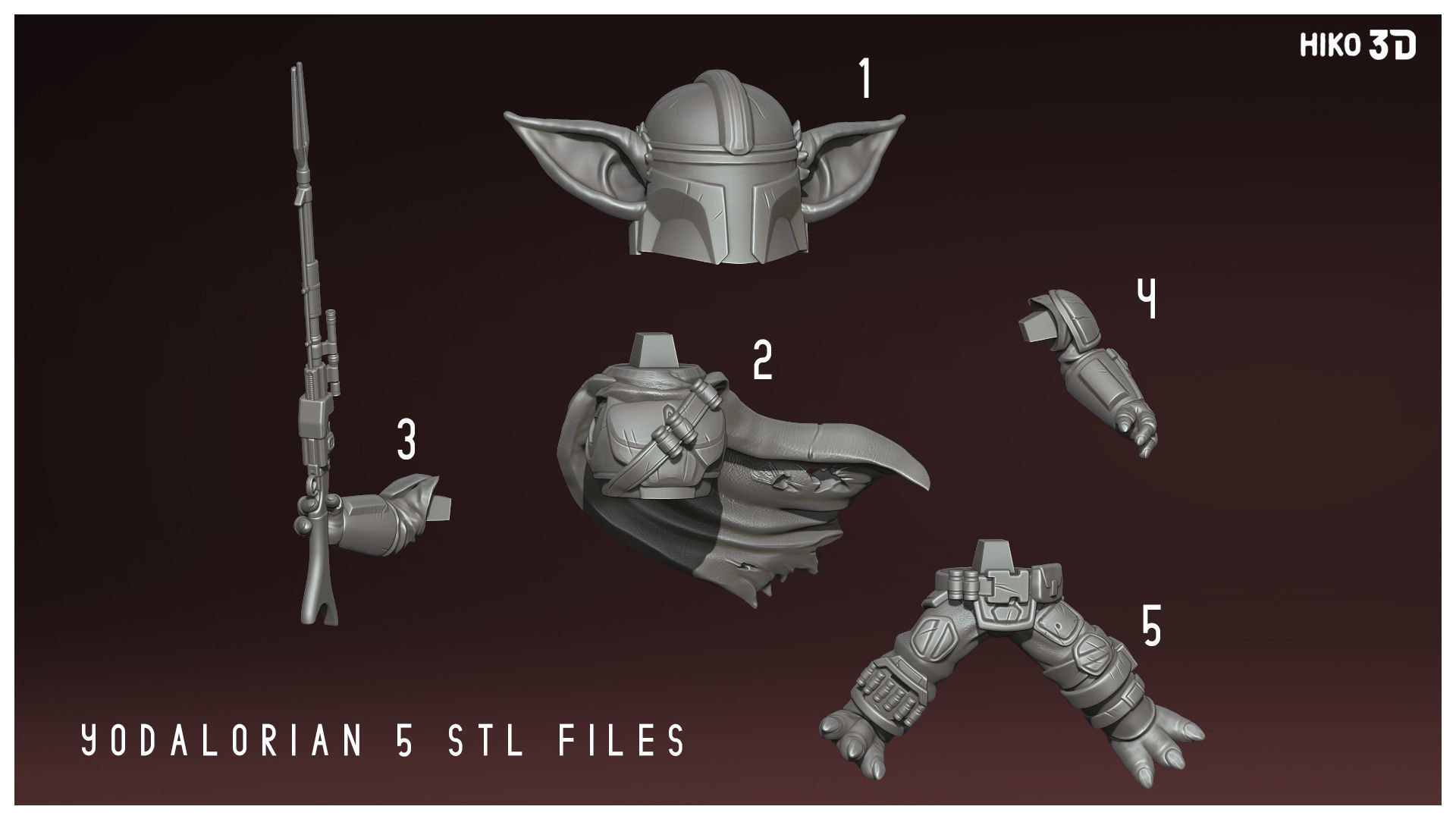 The Yodalorian Collection - Mandalorian - 3D Fan Art - _9