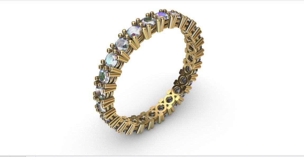 Eternity Ring 3D print model_3