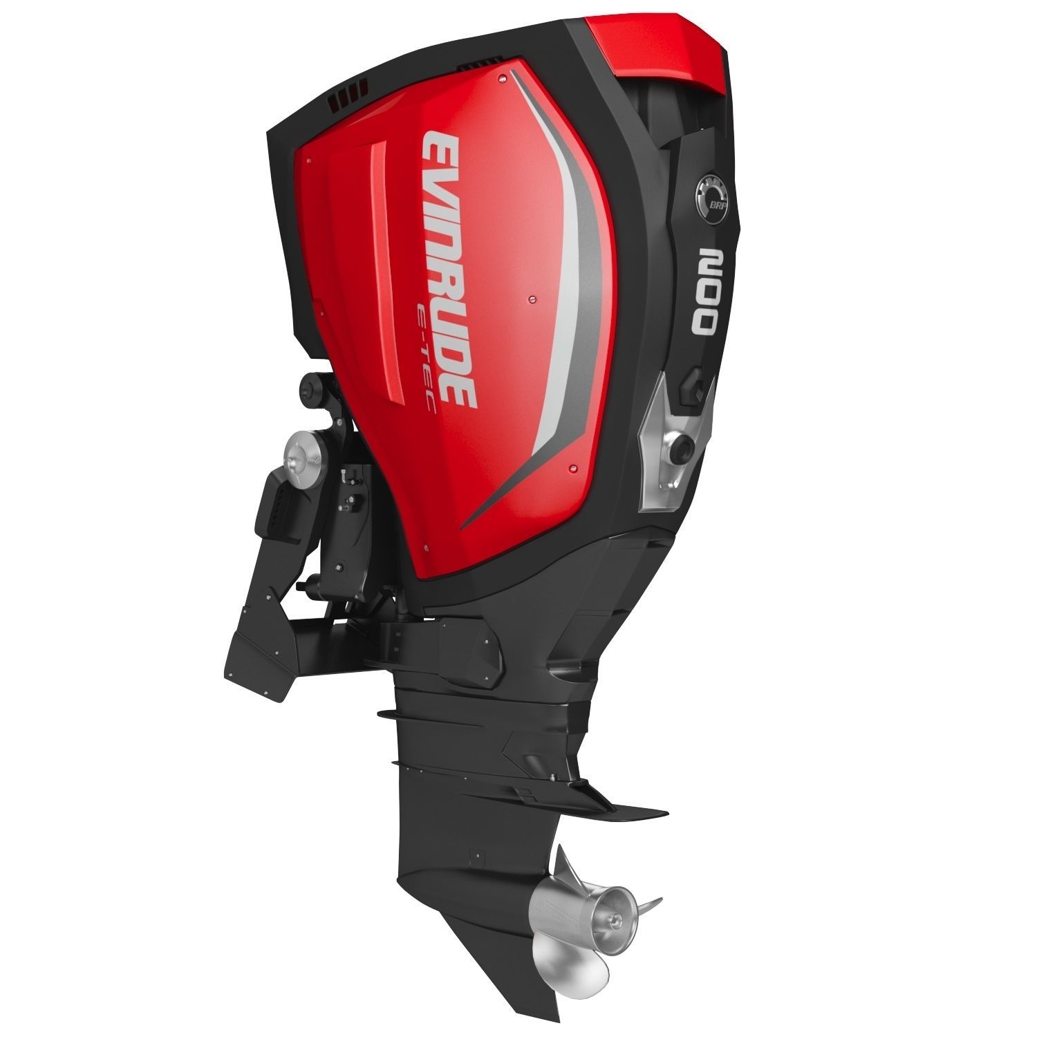 Evinrude E-TEC G2 Outboard Motor 3D Model 3D model_5