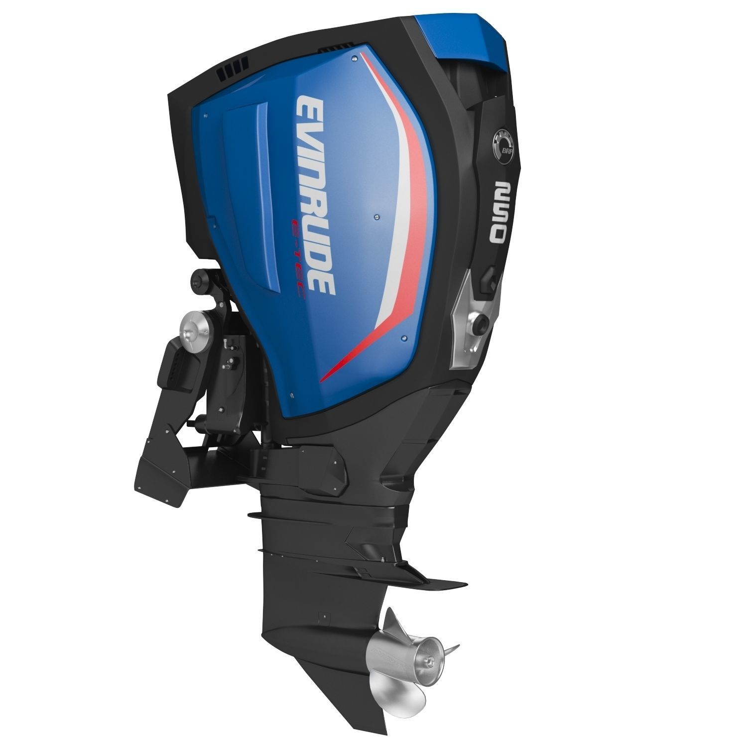 Evinrude E-TEC G2 Outboard Motor 3D Model 3D model_3