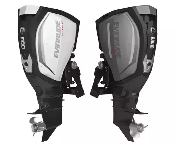 Evinrude E-TEC G2 Outboard Motor 3D Model 3D model