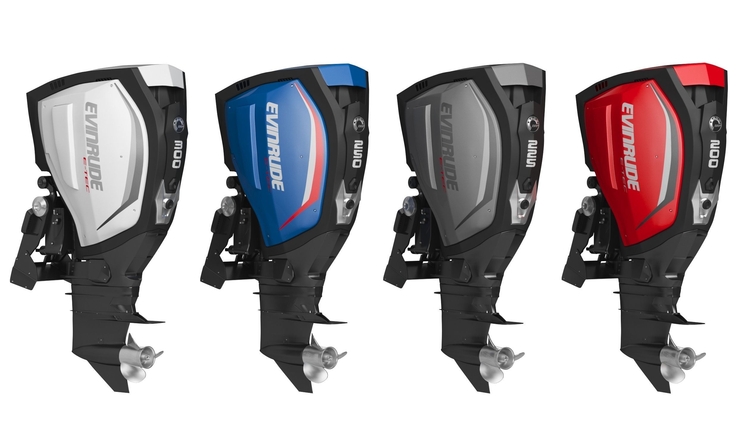 Evinrude E-TEC G2 Outboard Motor 3D Model 3D model_1