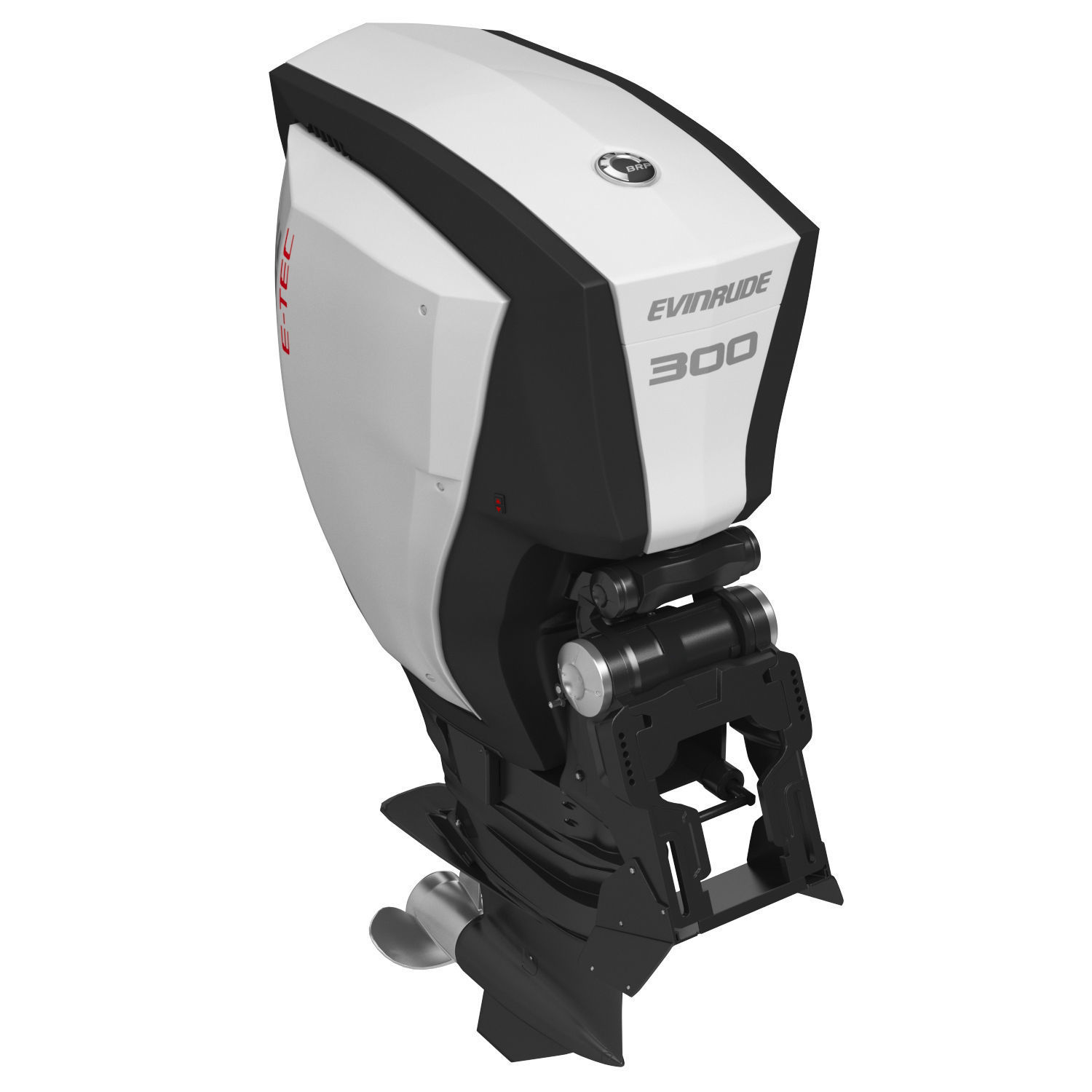 Evinrude E-TEC G2 Outboard Motor 3D Model 3D model_9