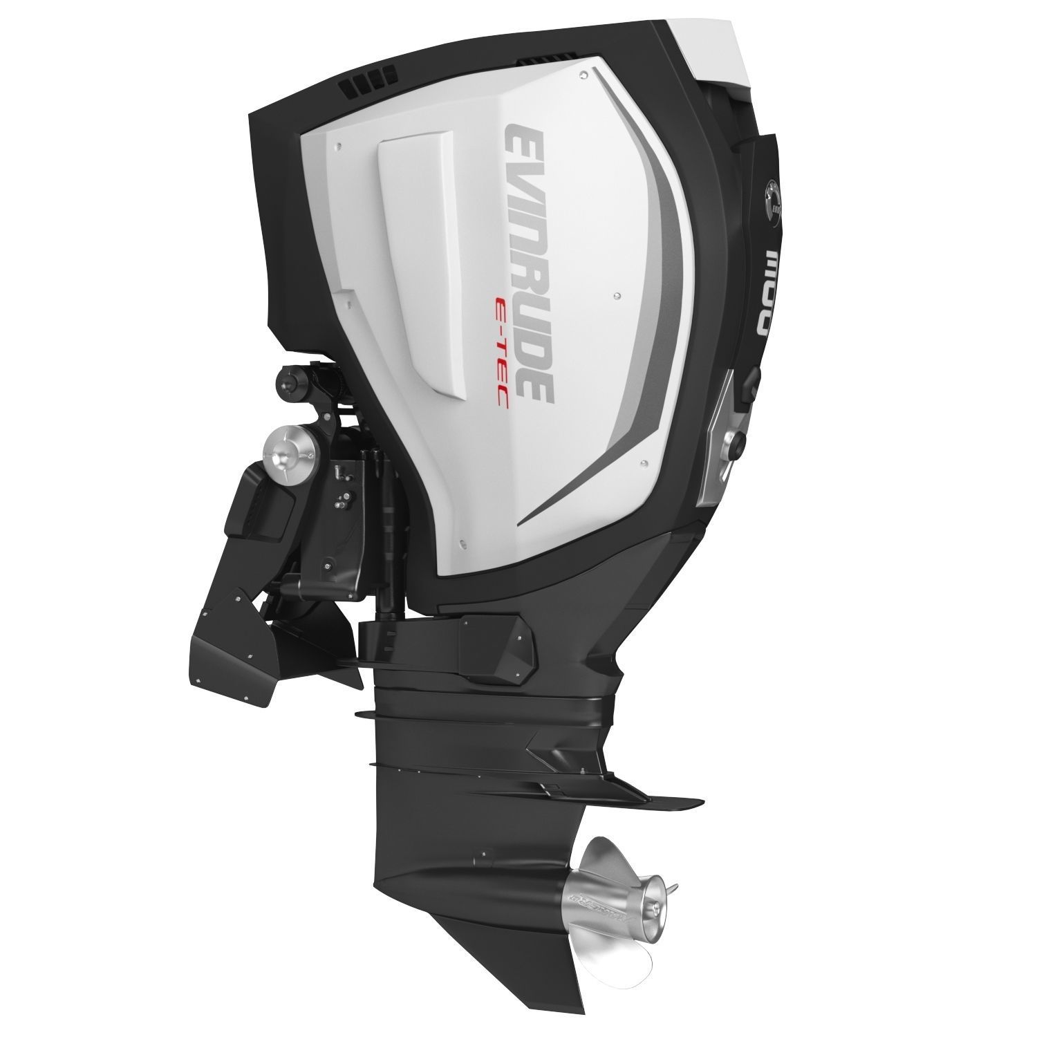 Evinrude E-TEC G2 Outboard Motor 3D Model 3D model_2