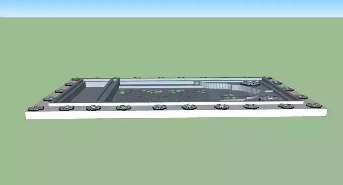 indian stone jharokha 3d modal Low-poly  3D model