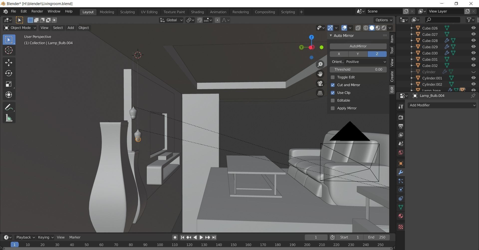 Living room- warm lighting Free 3D model_2