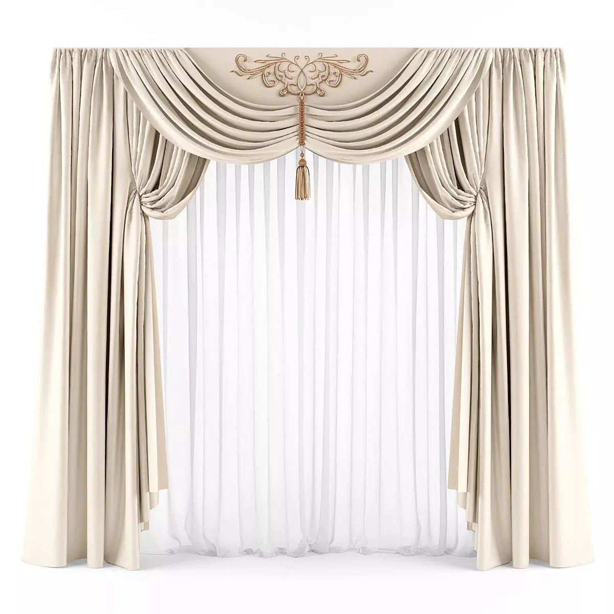 Curtain 3D model 55 3D model
