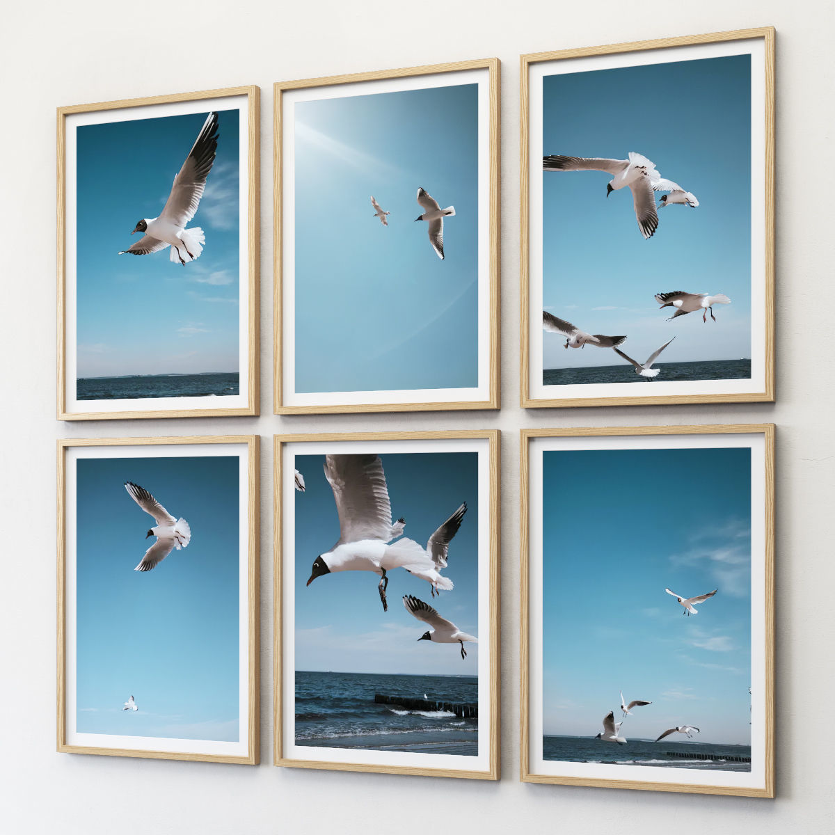 JUNIQE Seagulls Poster 3D model_1