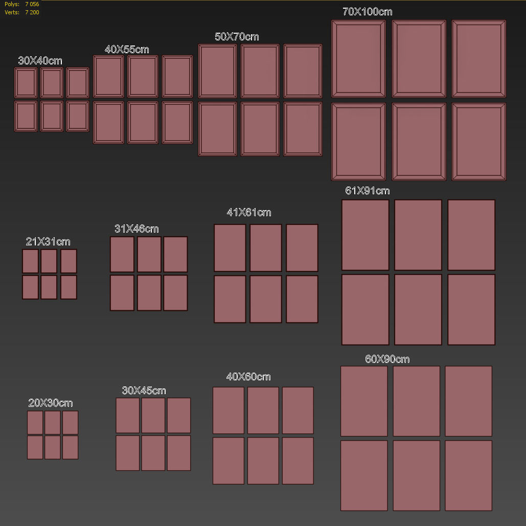 JUNIQE Seagulls Poster 3D model_5