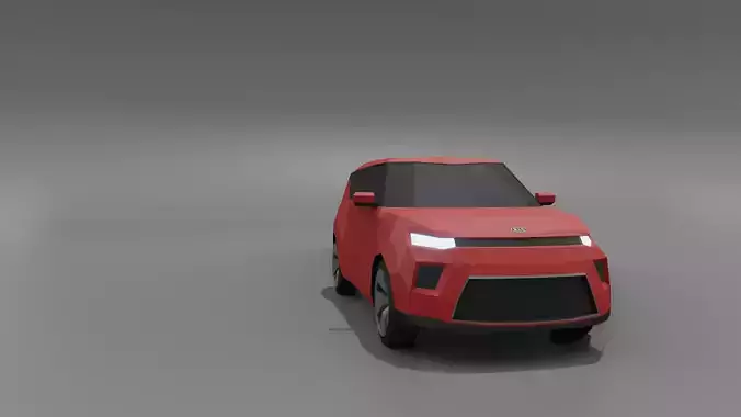 KIA Soul 2020 lowpoly 3D model model
