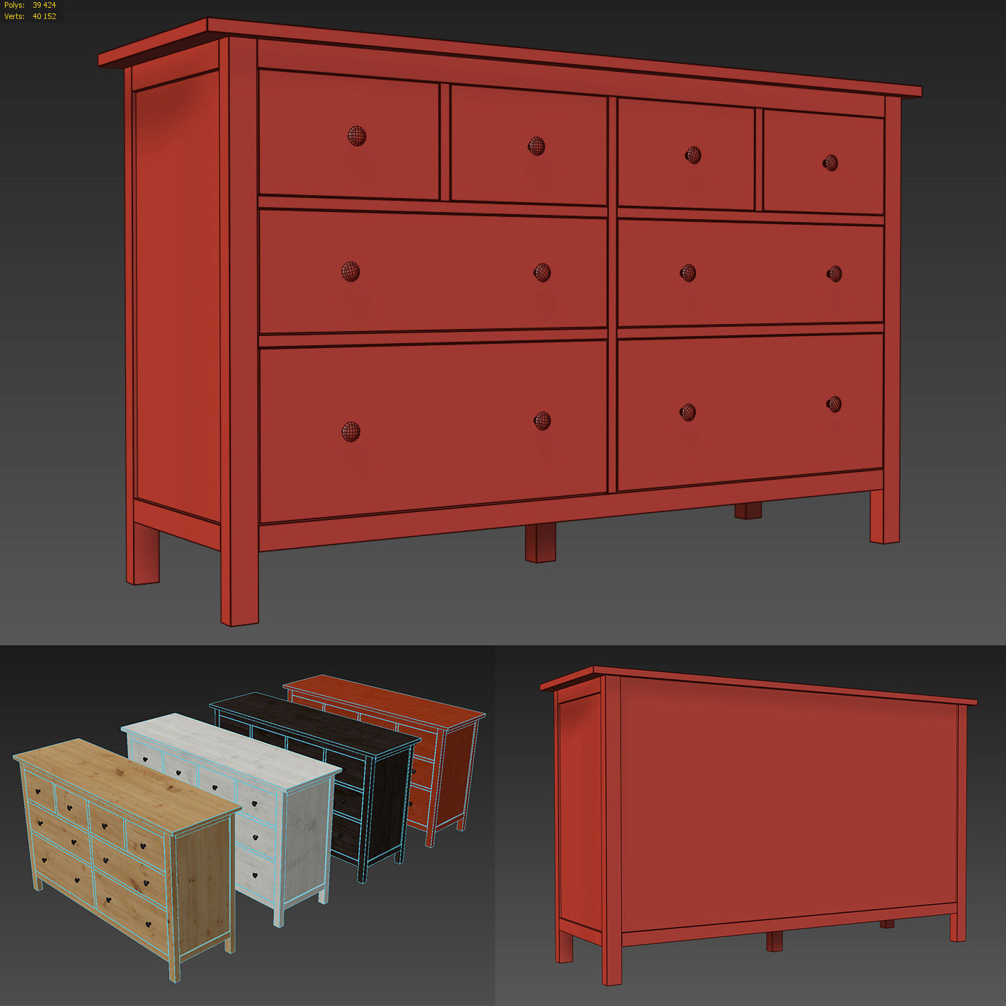 HEMNES 8-drawer dresser 3D model_17