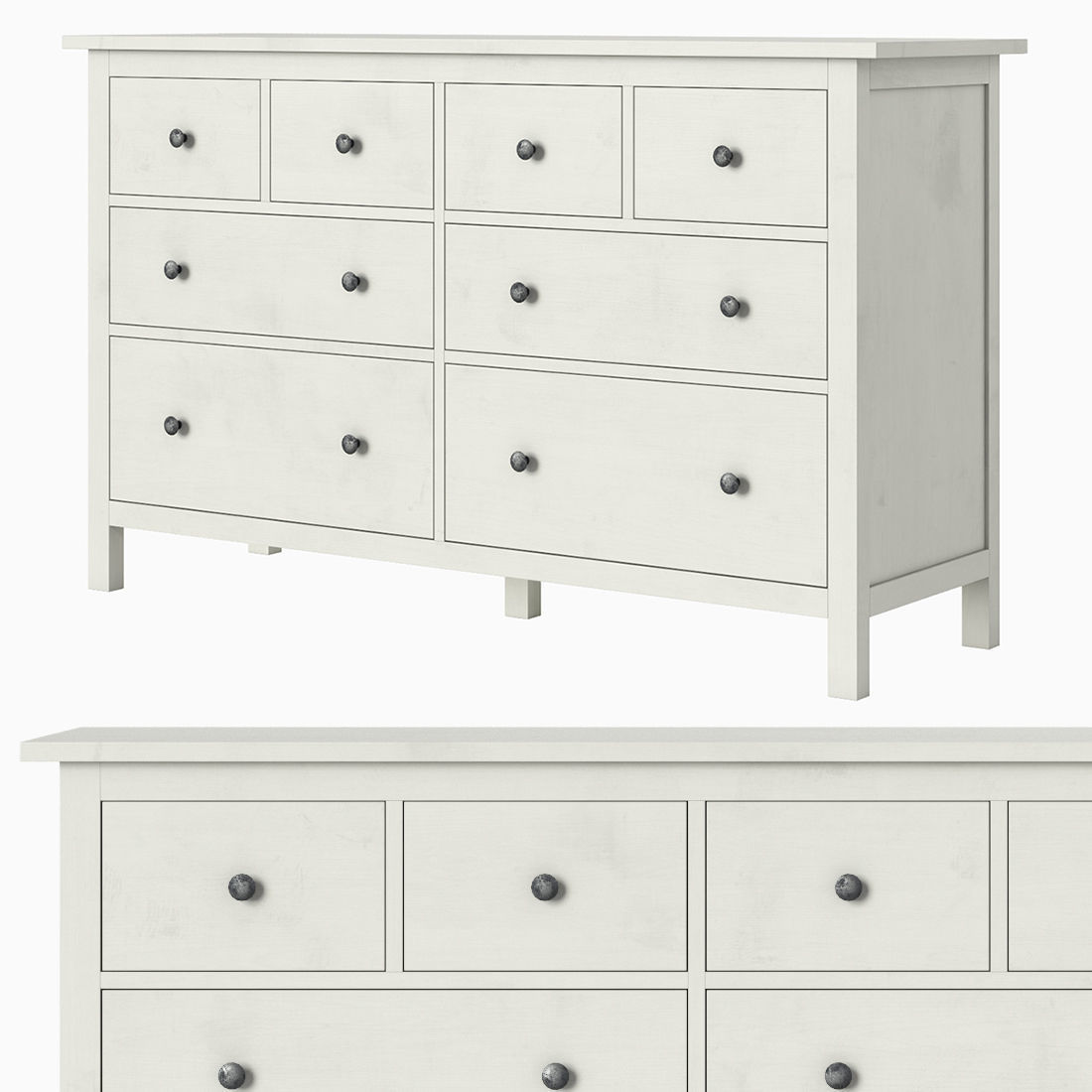 HEMNES 8-drawer dresser 3D model_6
