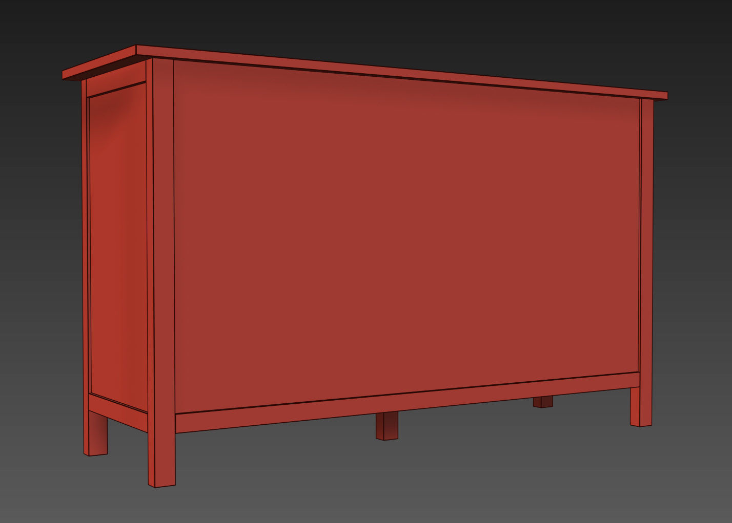 HEMNES 8-drawer dresser 3D model_14