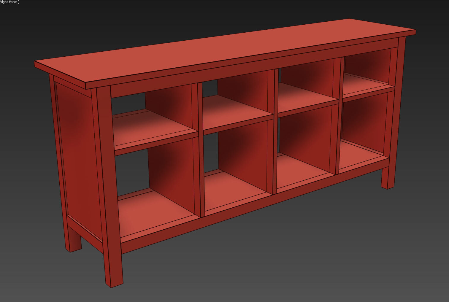HEMNES Console table 3D model_15