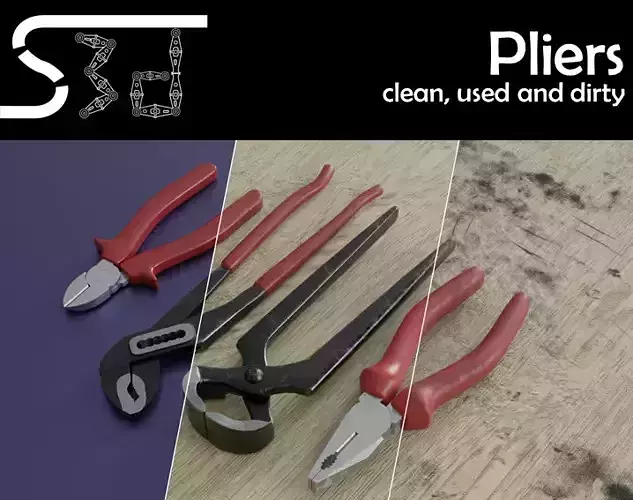 Pliers clean used dirty