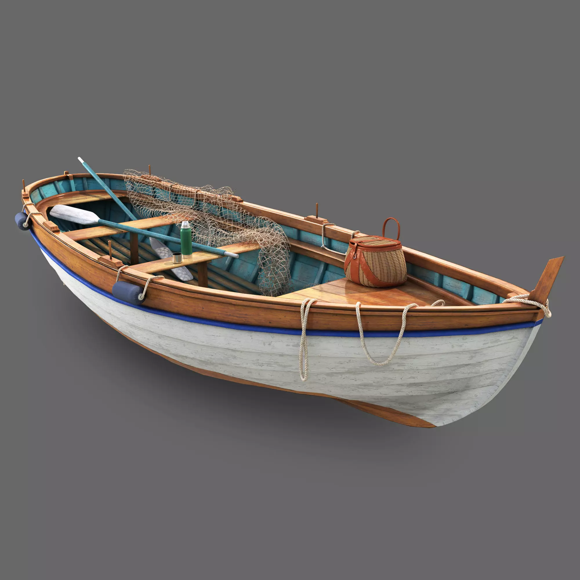 fishing boat 3D model_0