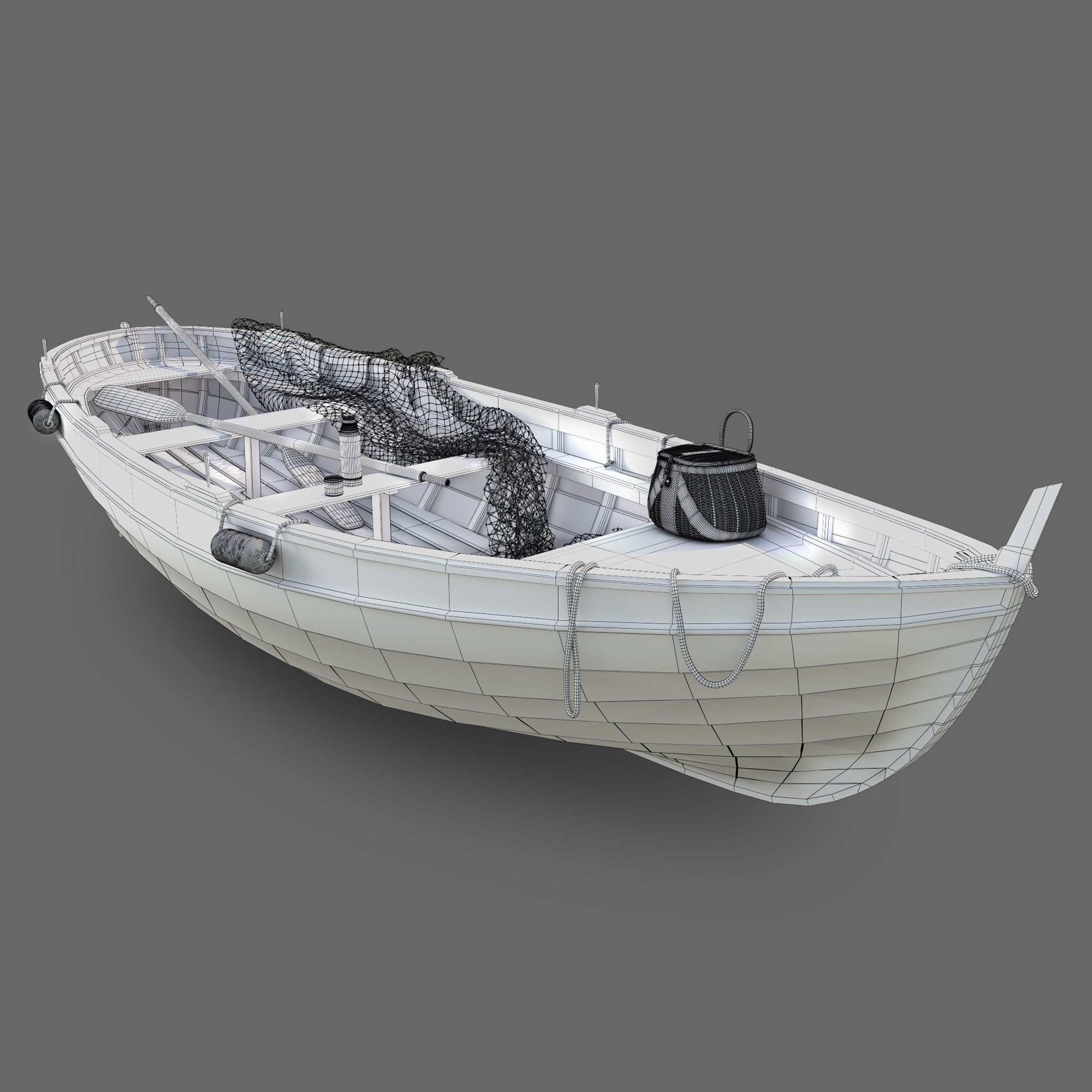 fishing boat 3D model_1