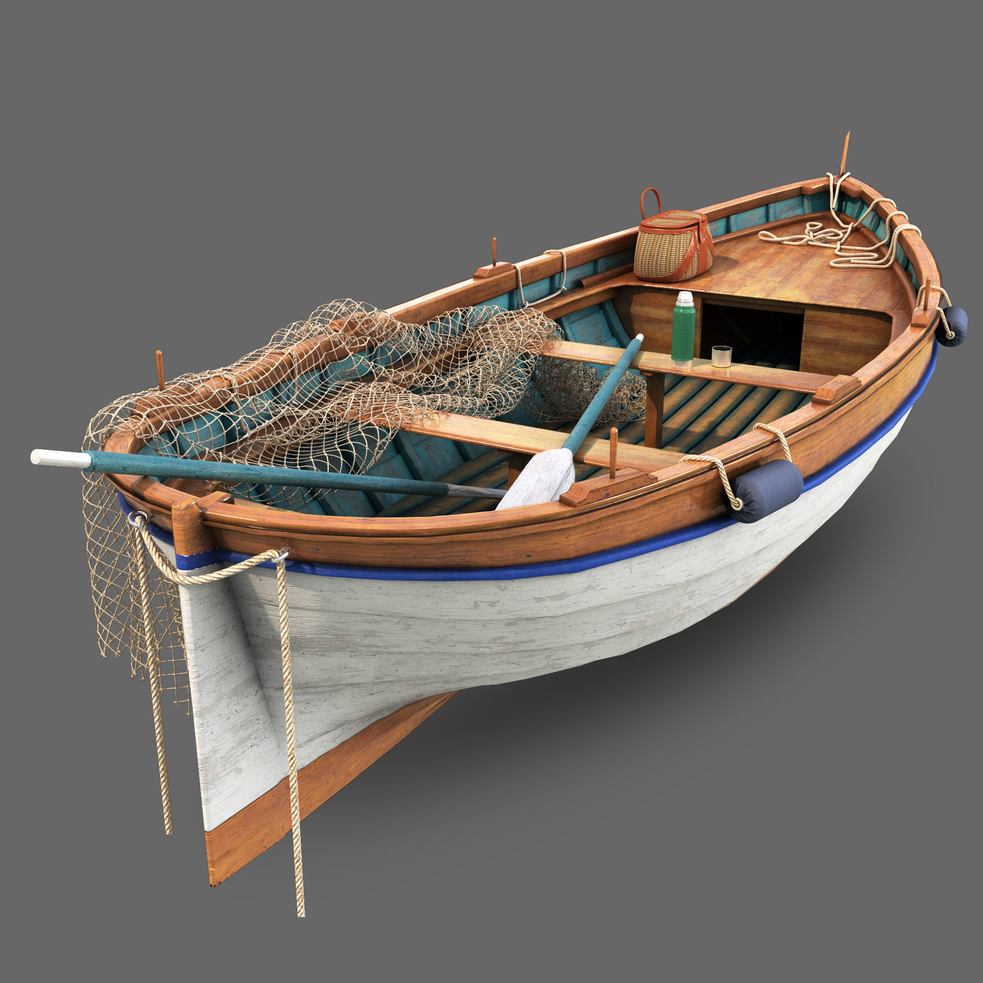 fishing boat 3D model_2