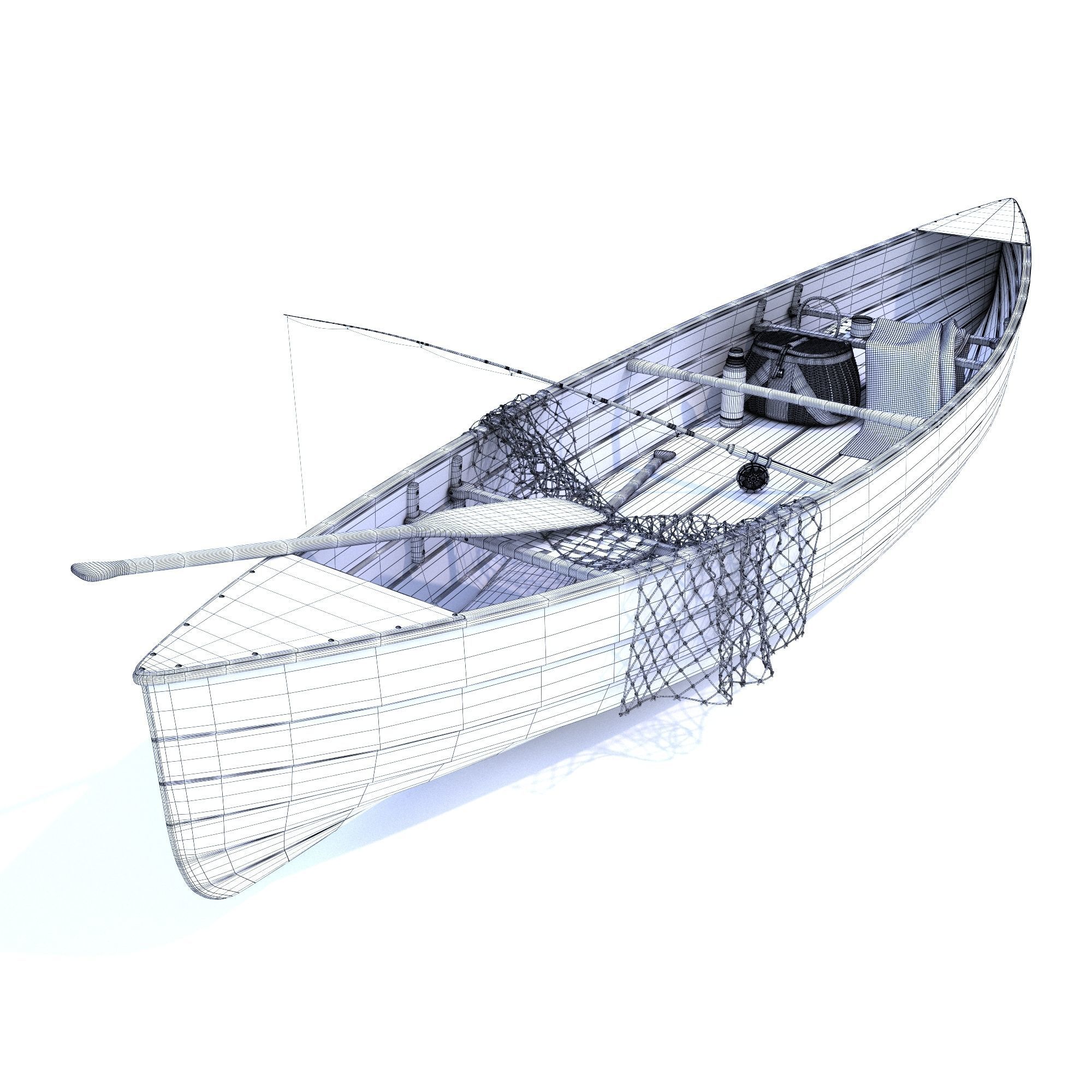 fishing boat 3D model_2