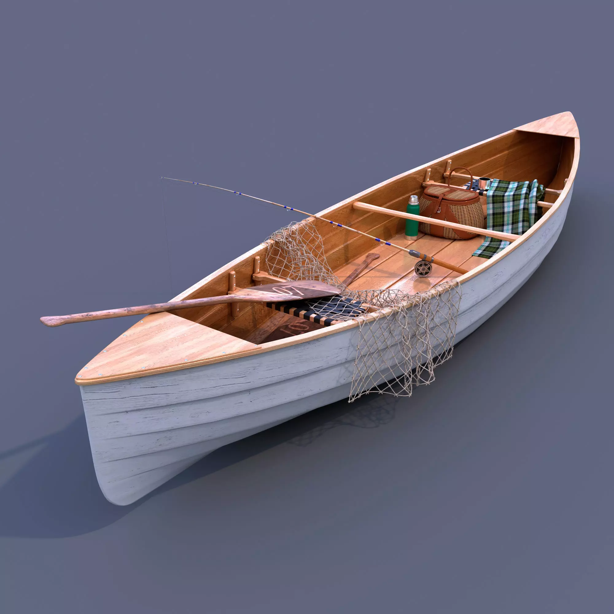 fishing boat 3D model_0