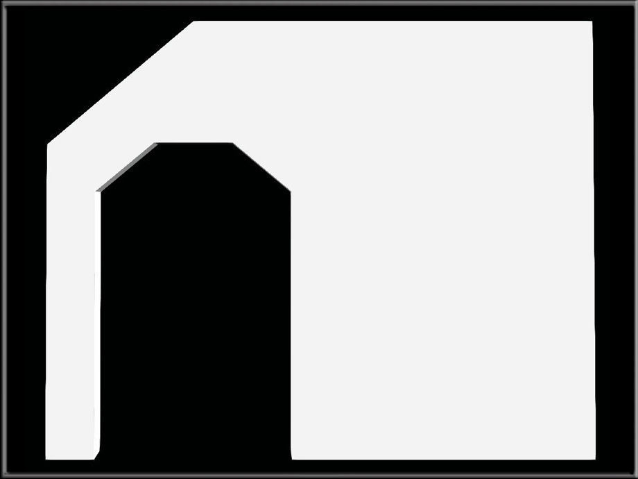 Triangular shaped Arch 07 Low-poly 3D model_1