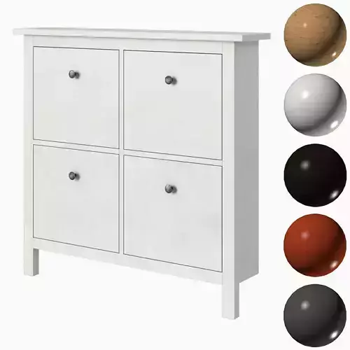 HEMNES Shoe cabinet with 4 compartments