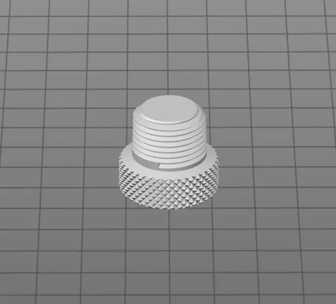 3 8 inch male cap 3D print model_0