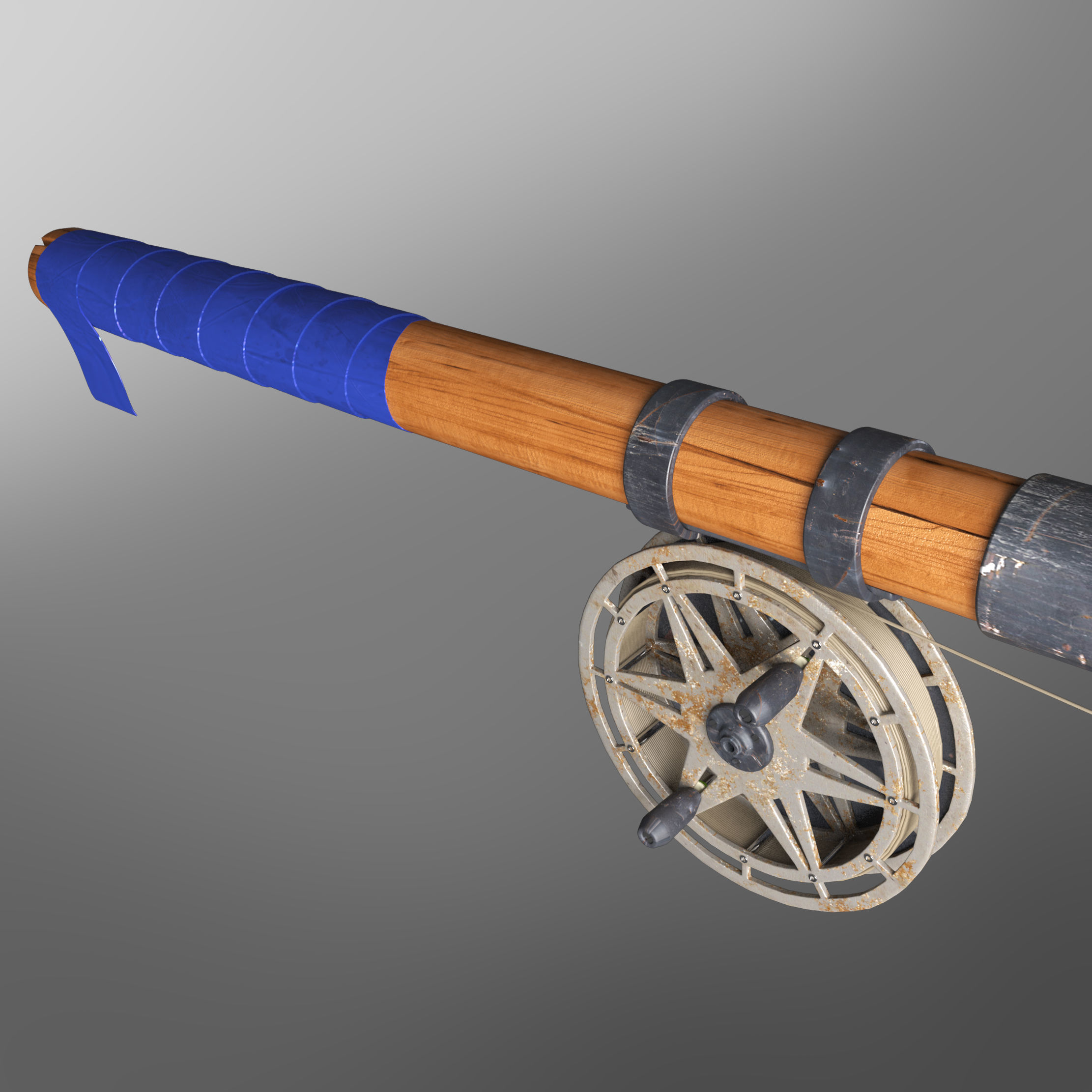 fishing rod 3D model_3