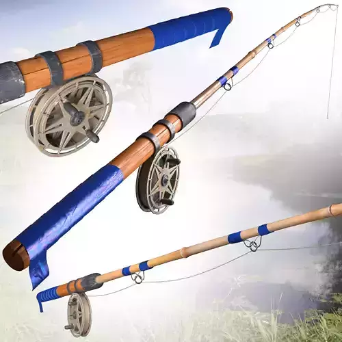 fishing rod 3D model
