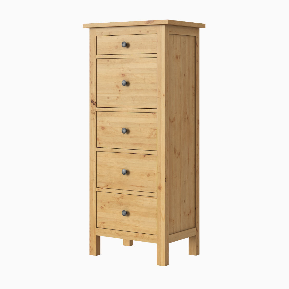 HEMNES 5drawer chest 3D model CGTrader