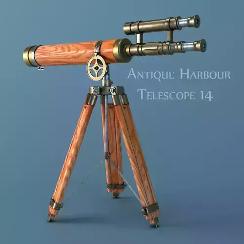telescope antique harbour 3D model