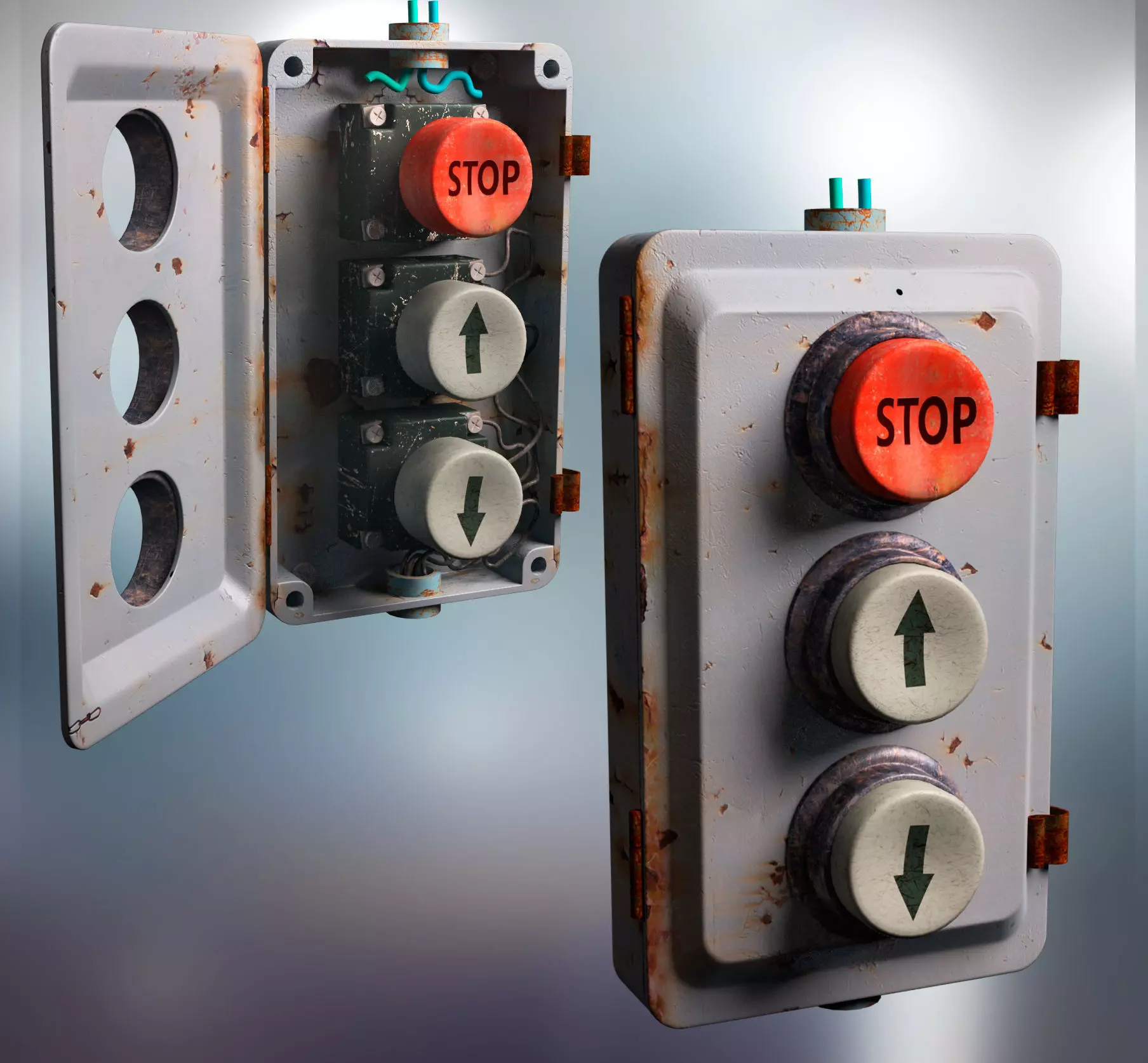 industrial control 3D model_0