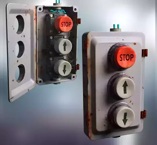 industrial control 3D model