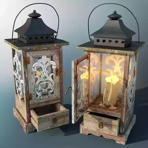 Candle Lantern 3D model
