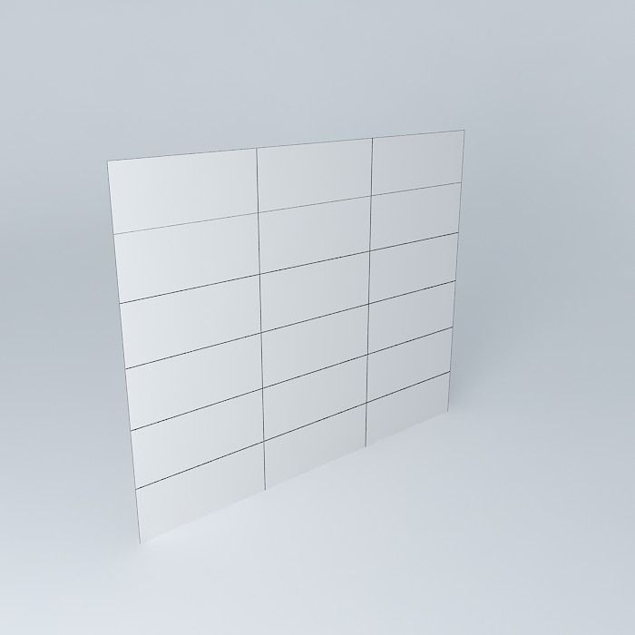 Beveled mirror Free 3D model_3