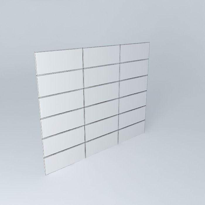 Beveled mirror Free 3D model_4